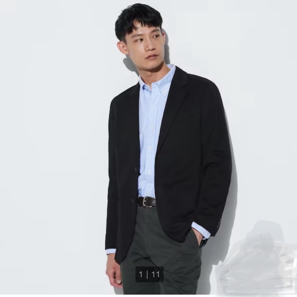 Men’s UNIQLO Unstructured Comfort Black Blazer / Jacket | Sz XS